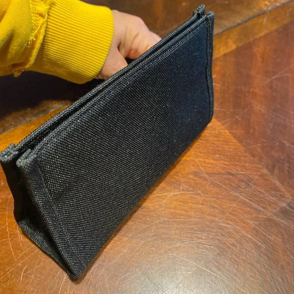 Dior Black Cosmetic Bag Sleek Minimalist Design - Picture 3 of 5